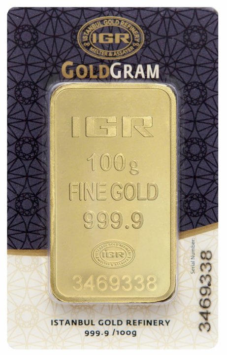 Lingou Aur Turcia fine gold 100 Gr 999 IGR