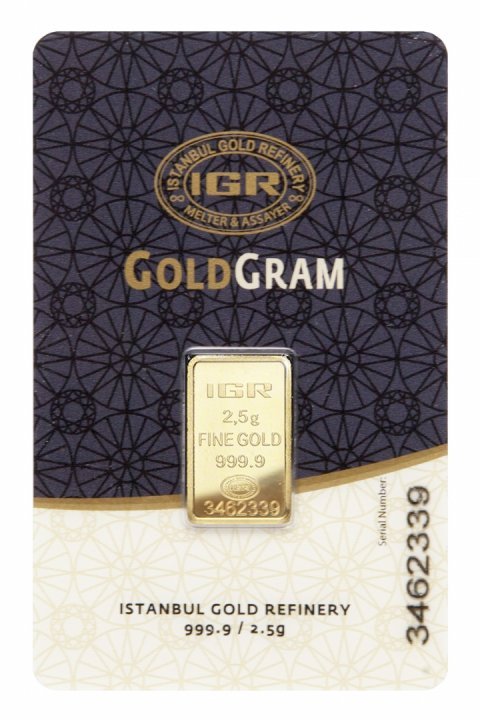 Lingou Aur Turcia fine gold 2.5 Gr 999 IGR