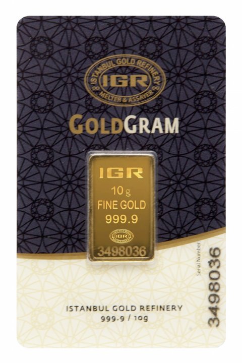 Lingou Aur Turcia fine gold 10 Gr 999 IGR