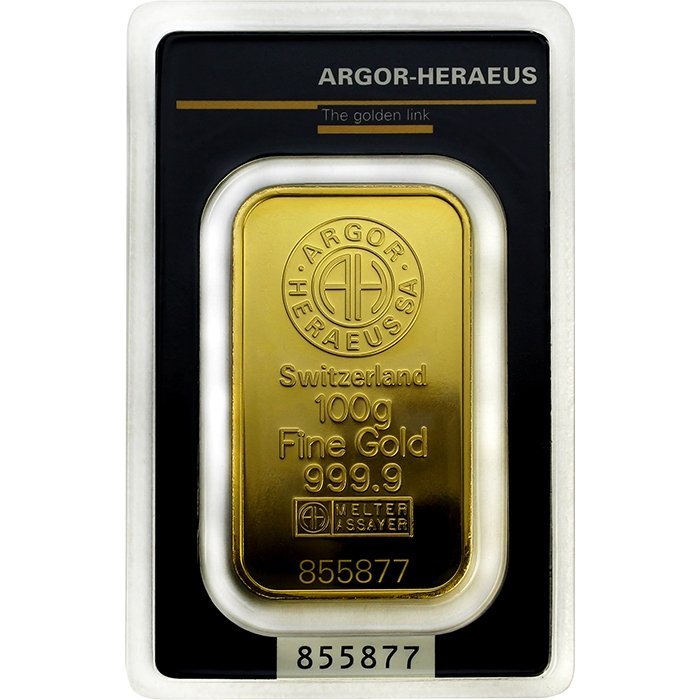 Lingou Aur Argor-Herareus fine gold 100Gr  999