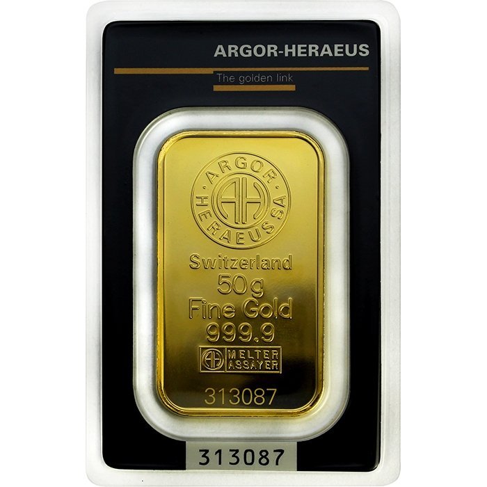 Lingou Aur Argor-Herareus fine gold 50Gr  999