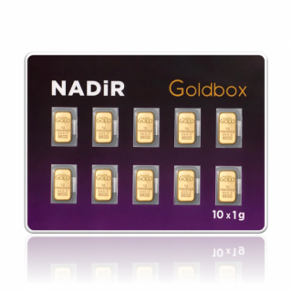 Nadir Gold Box 10x1g find gold ,puritate 999.9_0